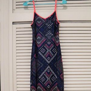 Sheer Maxi dress with mini dress slip